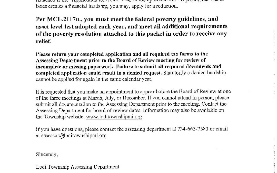 Poverty Packet Lodi Township Poverty packet lodi township
